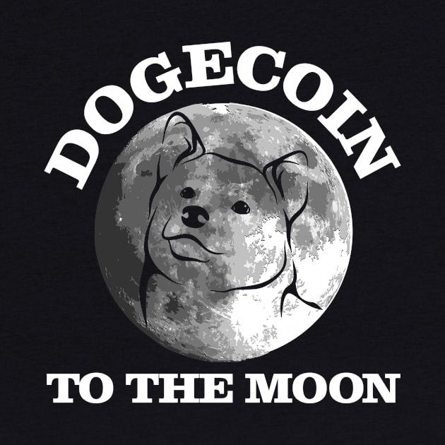 dogecoin to the moon funny crypto quote gift by star trek fanart and more